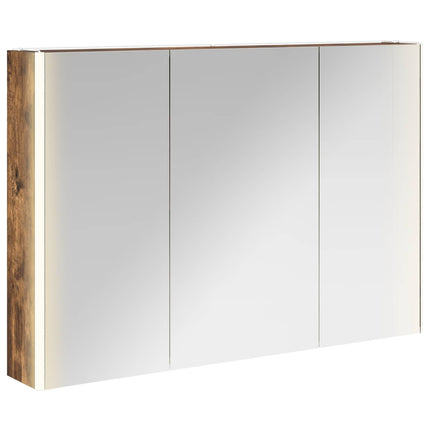 Badrumsspegelskåp Rökt ek 103,5 x 15,5 x 70 cm Konstruerat trä