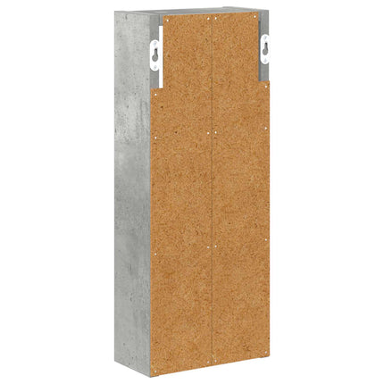 Badrumsväggskåp BetongGrå 20 x 10 x 50 cm Konstruerat trä