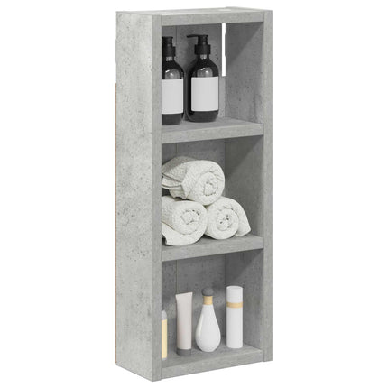 Badrumsväggskåp BetongGrå 20 x 10 x 50 cm Konstruerat trä