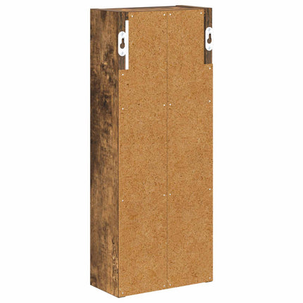 Badrumsväggskåp Rökt Ek 20 x 10 x 50 cm Konstruerat trä