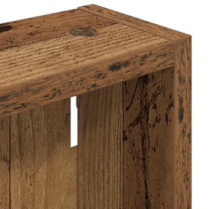 Badrumsväggskåp Gammalt trä 20 x 10 x 50 cm Konstruerat trä