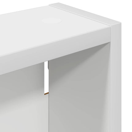 Badrumsväggskåp med hylla Vit 20 x 10 x 60,5 cm Konstruerat trä