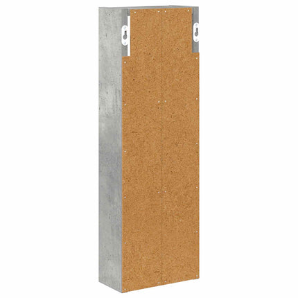 Badrumsväggskåp BetongGrå 20 x 10 x 60,5 cm Konstruerat trä