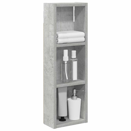Badrumsväggskåp BetongGrå 20 x 10 x 60,5 cm Konstruerat trä
