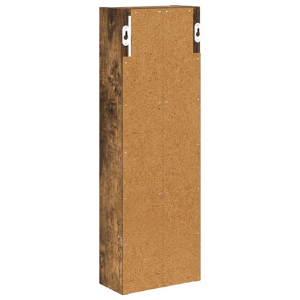 Badrumsväggskåp Rökt Ek 20 x 10 x 60,5 cm Konstruerat trä