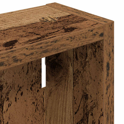 Badrumsväggskåp Gammalt trä 20 x 10 x 60,5 cm Konstruerat trä