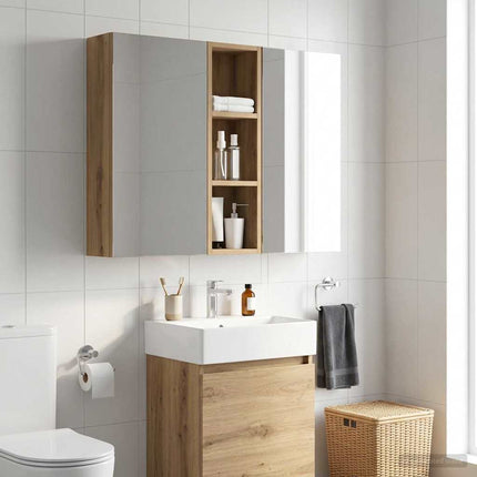 Badrumsväggskåp Artisan Ek 20 x 14 x 70 cm Konstruerat trä