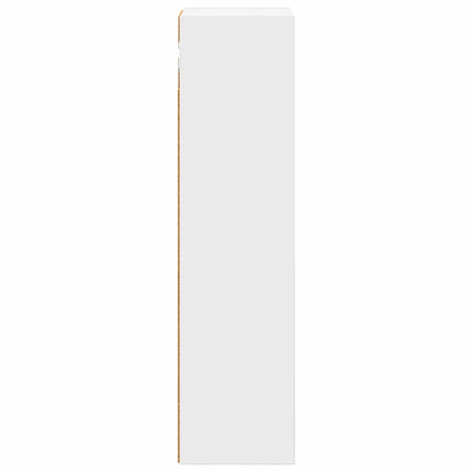 Badrumsväggskåp med hylla Vit 20 x 16 x 62,5 cm Konstruerat trä
