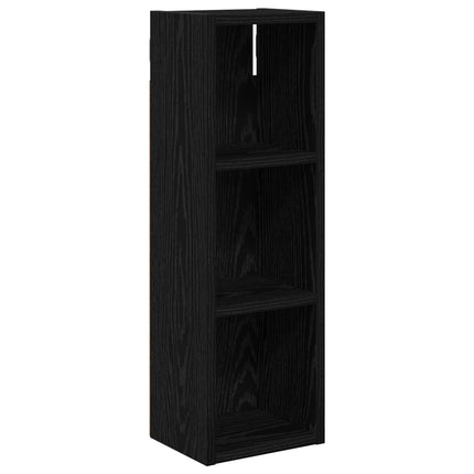 Badrumsväggskåp Svart Ek 20 x 16 x 62,5 cm Konstruerat trä