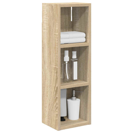 Badrumsväggskåp Sonoma-ek 20 x 16 x 62,5 cm Konstruerat trä
