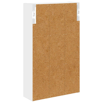 Badrumsväggskåp med hylla Vit 30 x 10 x 50 cm Konstruerat trä