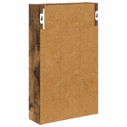 Badrumsväggskåp Rökt Ek 30 x 10 x 50 cm Konstruerat trä