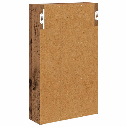Badrumsväggskåp Gammalt trä 30 x 10 x 50 cm Konstruerat trä