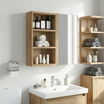Badrumsväggskåp Artisan Ek 30 x 10 x 50 cm Konstruerat trä