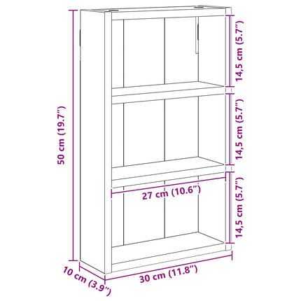 Badrumsväggskåp Artisan Ek 30 x 10 x 50 cm Konstruerat trä