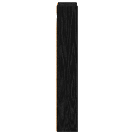 Badrumsväggskåp Svart Ek 30 x 10 x 60,5 cm Konstruerat trä