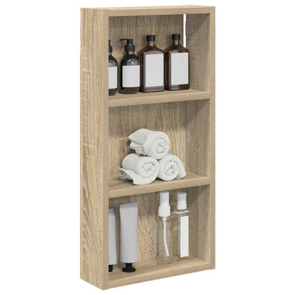 Badrumsväggskåp Sonoma-ek 30 x 10 x 60,5 cm Konstruerat trä