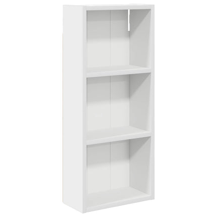 Badrumsväggskåp med hylla Vit 30 x 14 x 70 cm Konstruerat trä