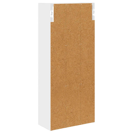Badrumsväggskåp med hylla Vit 30 x 14 x 70 cm Konstruerat trä