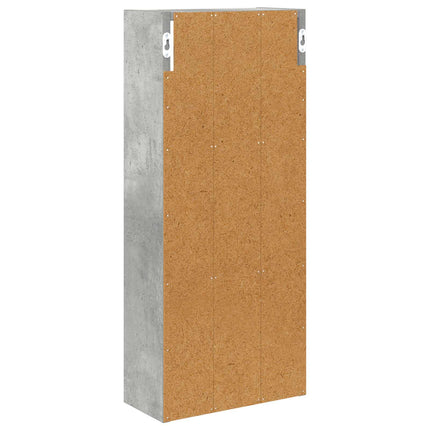Badrumsväggskåp BetongGrå 30 x 14 x 70 cm Konstruerat trä