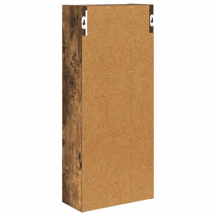 Badrumsväggskåp Rökt Ek 30 x 14 x 70 cm Konstruerat trä