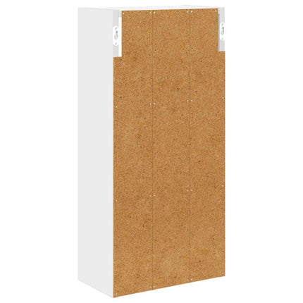 Badrumsväggskåp med hylla Vit 30 x 16 x 62,5 cm Konstruerat trä