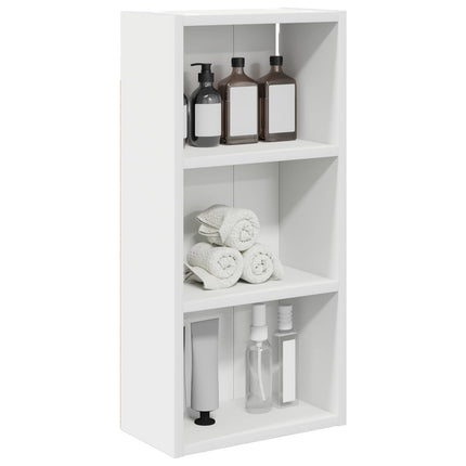 Badrumsväggskåp med hylla Vit 30 x 16 x 62,5 cm Konstruerat trä
