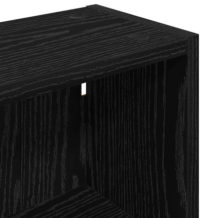 Badrumsväggskåp Svart Ek 30 x 16 x 62,5 cm Konstruerat trä