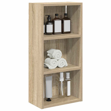Badrumsväggskåp Sonoma-ek 30 x 16 x 62,5 cm Konstruerat trä