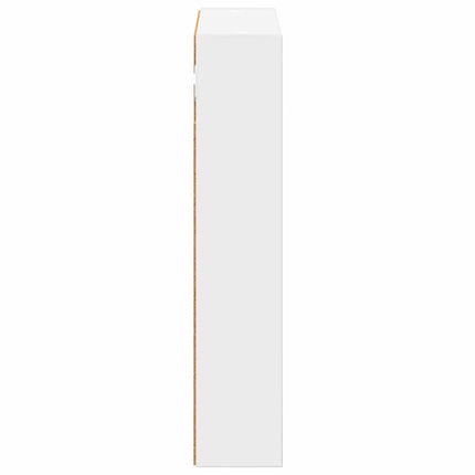 Badrumsväggskåp med hylla Vit 40 x 10 x 50 cm Konstruerat trä