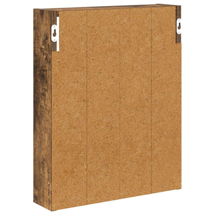 Badrumsväggskåp Rökt Ek 40 x 10 x 50 cm Konstruerat trä