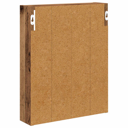 Badrumsväggskåp Gammalt trä 40 x 10 x 50 cm Konstruerat trä