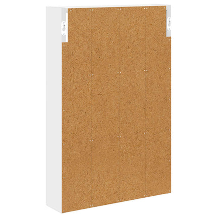Badrumsväggskåp med hylla Vit 40 x 10 x 60,5 cm Konstruerat trä