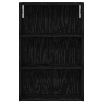 Badrumsväggskåp Svart Ek 40 x 10 x 60,5 cm Konstruerat trä
