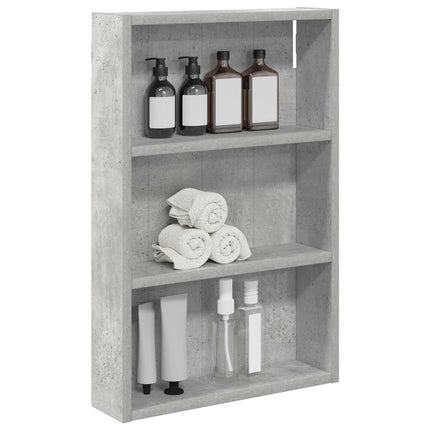 Badrumsväggskåp BetongGrå 40 x 10 x 60,5 cm Konstruerat trä