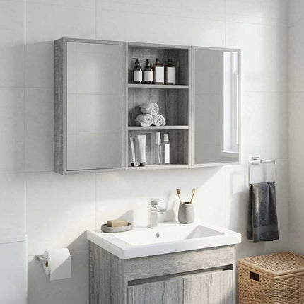 Badrumsväggskåp Grå Sonoma 40 x 10 x 60,5 cm Konstruerat trä