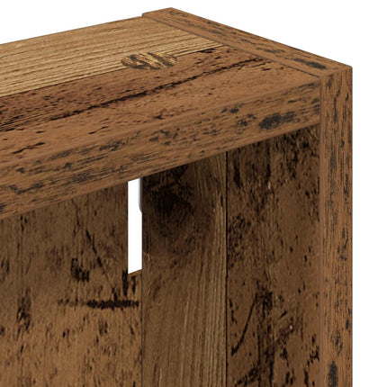 Badrumsväggskåp Gammalt trä 40 x 10 x 60,5 cm Konstruerat trä