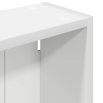 Badrumsväggskåp med hylla Vit 40 x 14 x 70 cm Konstruerat trä