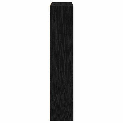 Badrumsväggskåp Svart Ek 40 x 14 x 70 cm Konstruerat trä