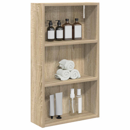 Badrumsväggskåp Sonoma-ek 40 x 14 x 70 cm Konstruerat trä