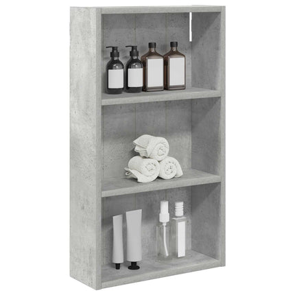 Badrumsväggskåp BetongGrå 40 x 14 x 70 cm Konstruerat trä