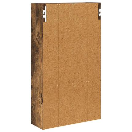 Badrumsväggskåp Rökt Ek 40 x 14 x 70 cm Konstruerat trä