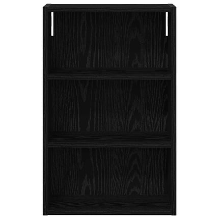Badrumsväggskåp Svart Ek 40 x 16 x 62,5 cm Konstruerat trä