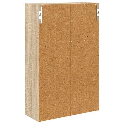 Badrumsväggskåp Sonoma-ek 40 x 16 x 62,5 cm Konstruerat trä