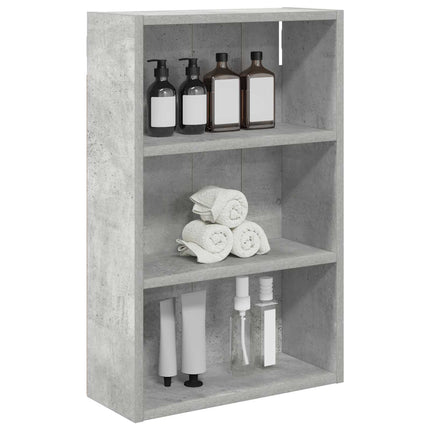 Badrumsväggskåp BetongGrå 40 x 16 x 62,5 cm Konstruerat trä