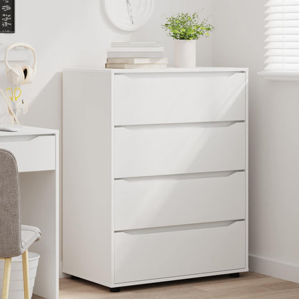 Förvaringsskåp 80 x 48 x 105 cm Konstruerat trä Vit