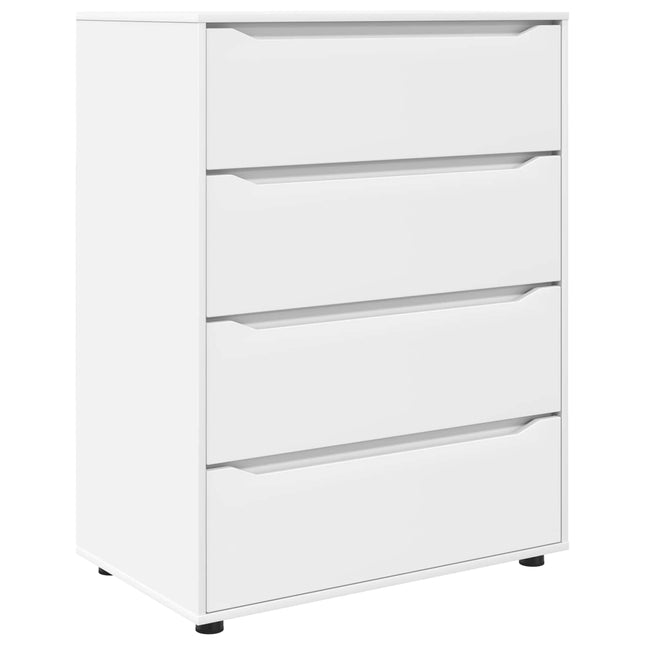 Förvaringsskåp 80 x 48 x 105 cm Konstruerat trä Vit