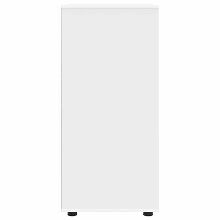 Förvaringsskåp 80 x 48 x 105 cm Konstruerat trä Vit