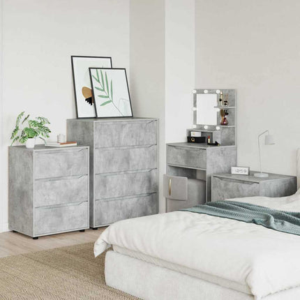 Förvaringsskåp Betonggrå 80 x 48 x 105 cm Konstruerat trä