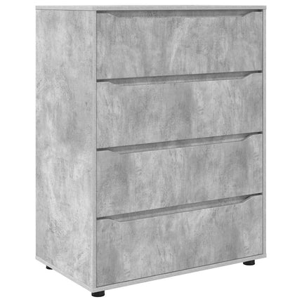 Förvaringsskåp Betonggrå 80 x 48 x 105 cm Konstruerat trä